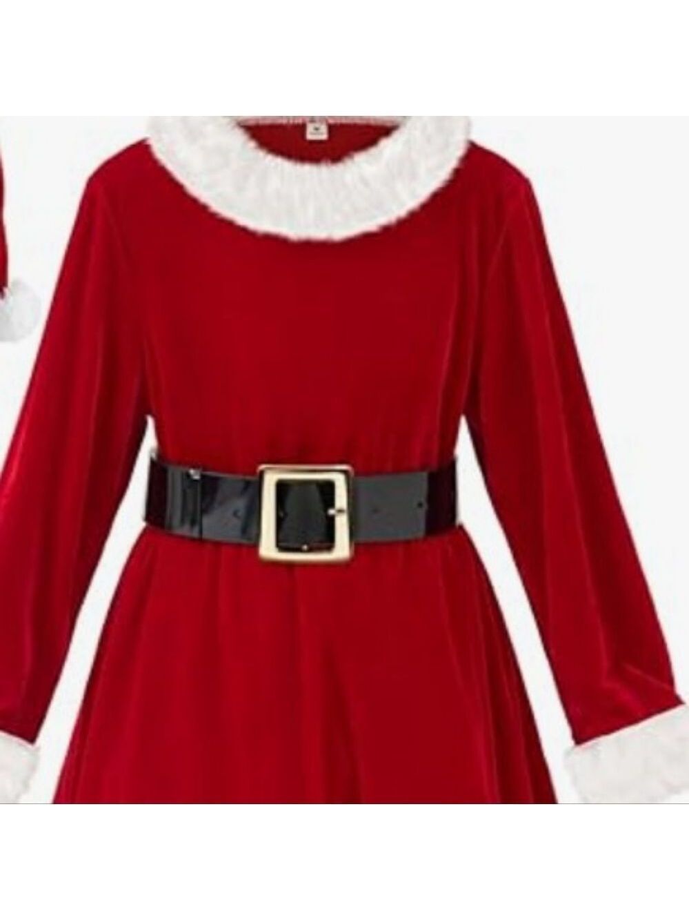 Kids Ms Claus costume dress no belt 11-13 years olds